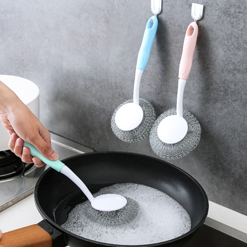 Samyaka Dish Wire Scrubber With Handle