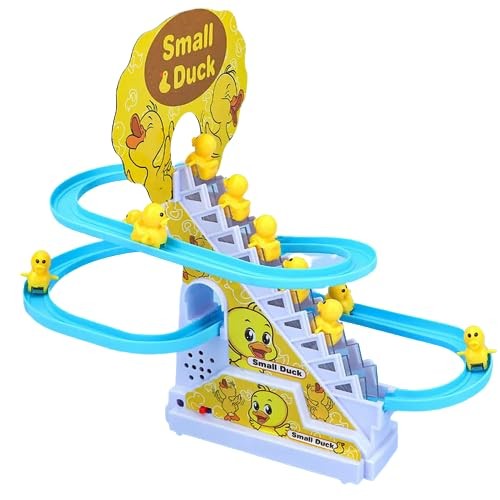 Duck Track Toy, Small Ducks Stair Climbing Toys for Kids , Escalator