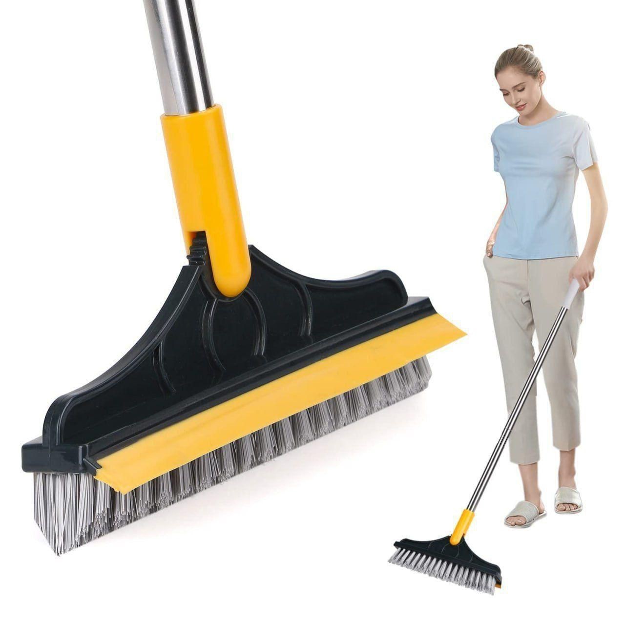 2 in 1 Tiles Cleaning Brush With Wiper