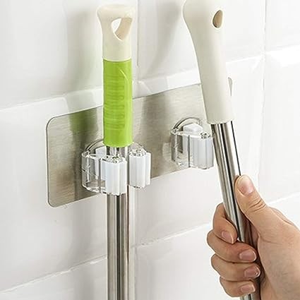 Samyaka 2 in 1 Broom Holder Hook