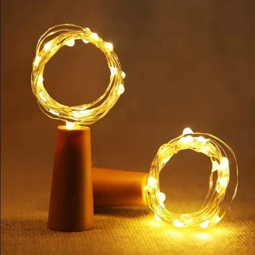 Samyaka 2 Pcs Bottle Cork Led Lights