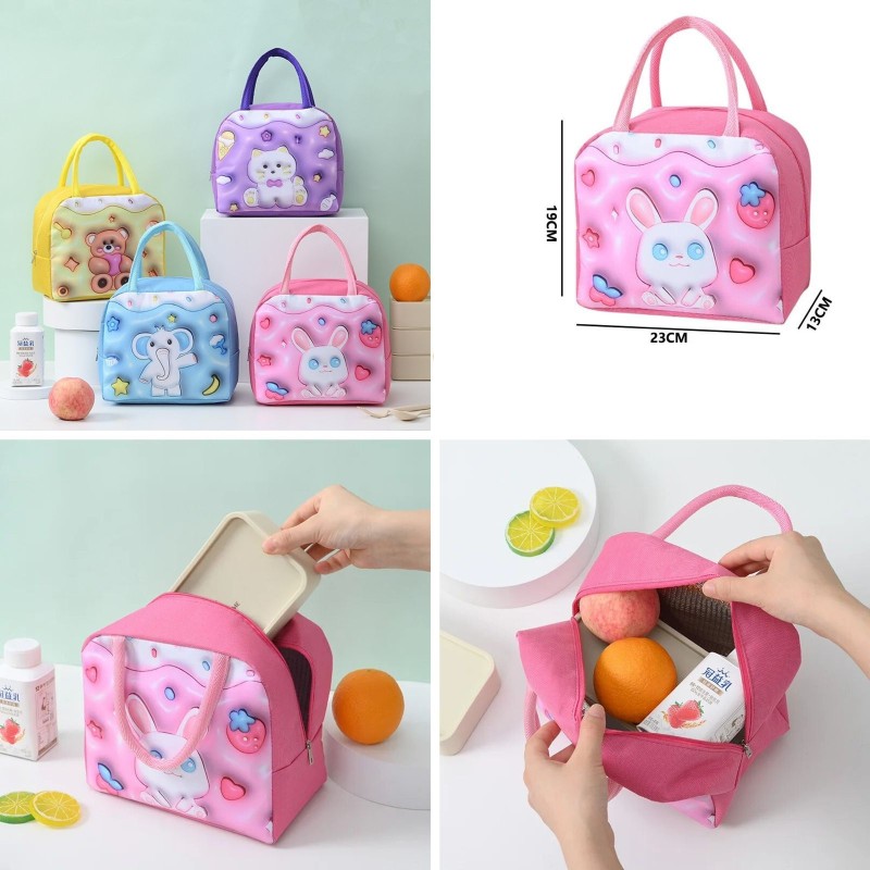 Samyaka 3d Print Insulated Lunch bag