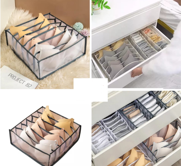 Foldable Washable Bra Storage Box Drawer Organizer