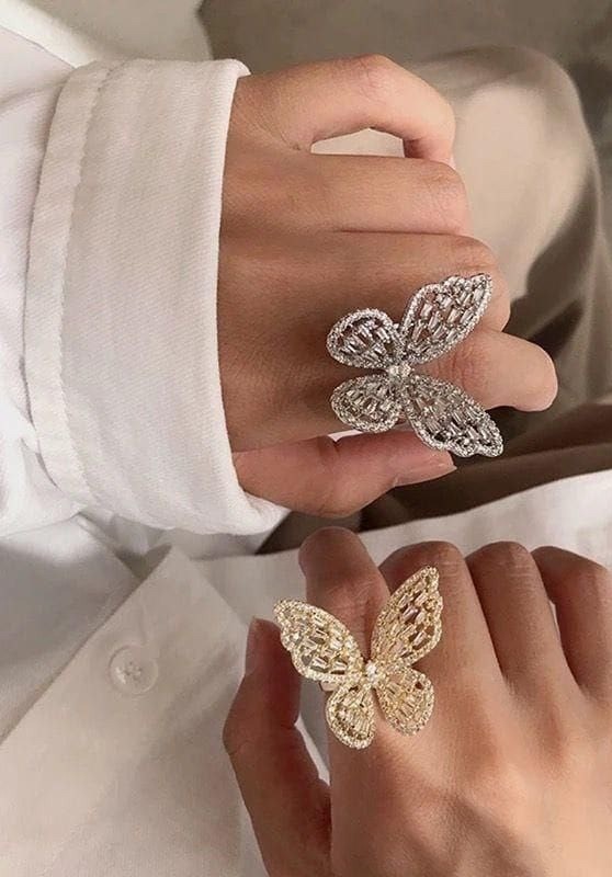 Beautiful Butterfly Finger Ring