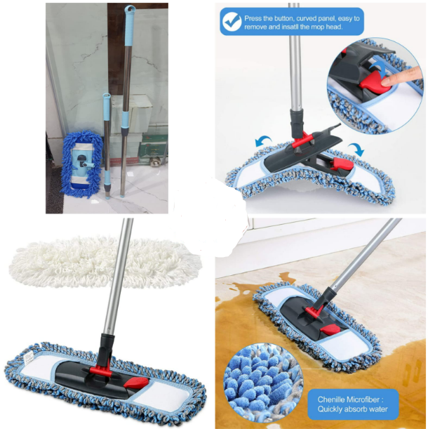 Multipurpose Microfiber Wet & Dry Cleaning Mop