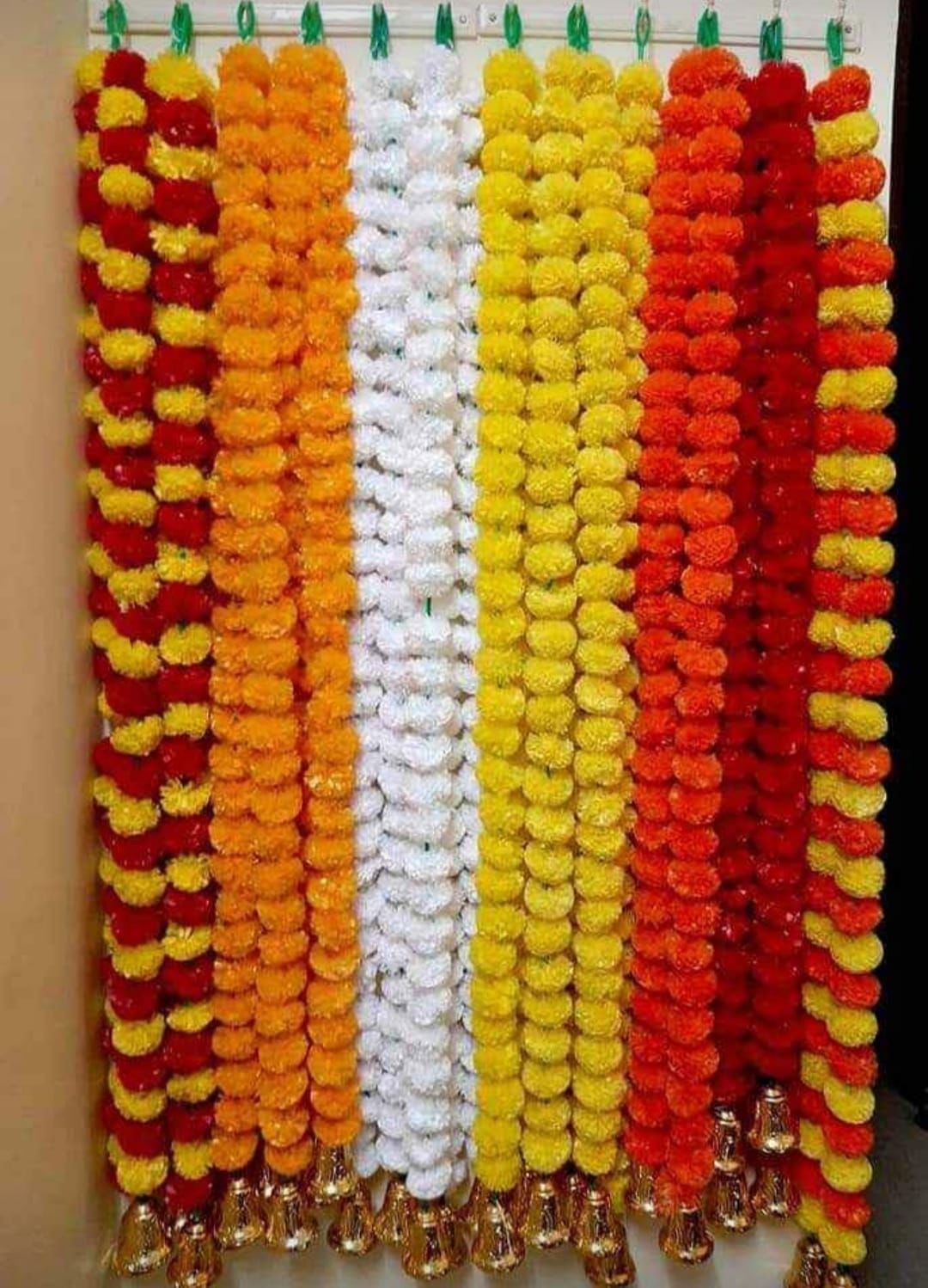 Garland With Bell String Pack of 5 string, 5 Feet,  Moq 2 packet