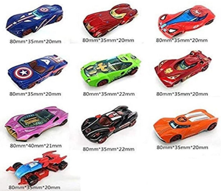10 Pcs Metal Car Set
