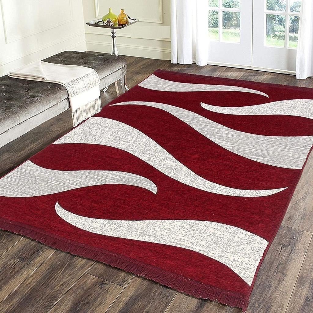 Designer Velvet Effect Carpet, Rug, Bedside Runner