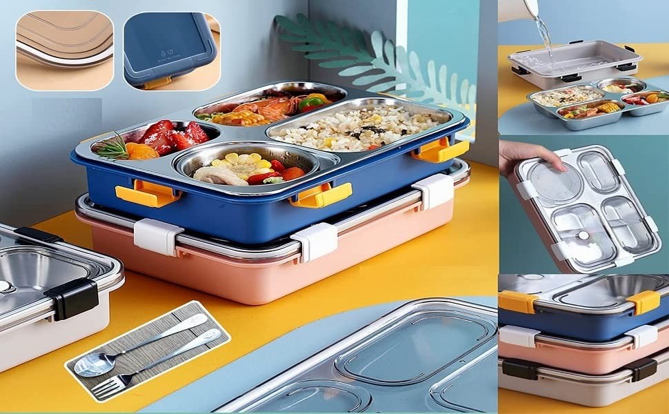 Lunch Box with 4 Compartment