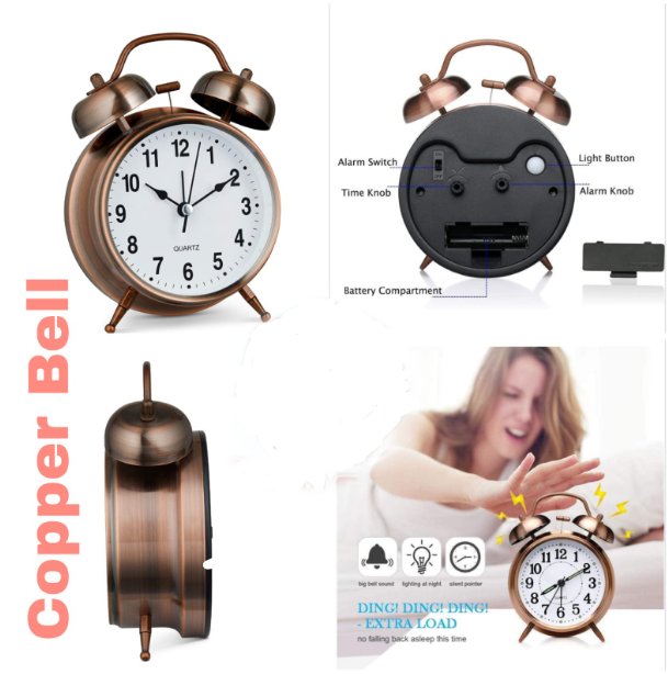 Twin Bell Table Alarm Clock